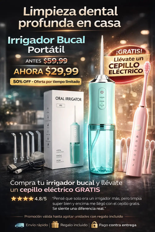 🌬️ Irrigador bucal + 🎁 Regalo