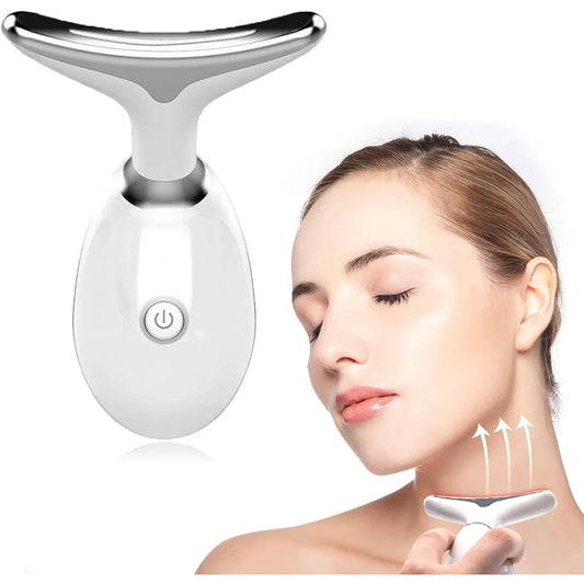 Masajeador facial reafirmante con luz led + REGALO “Crema hidratante aclarados v7 Bioaqua